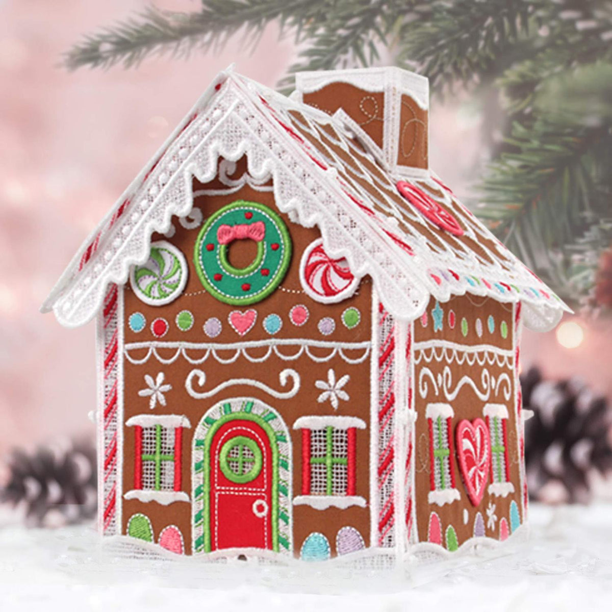 Freestanding Gingerbread House, USB – Sew Downtown