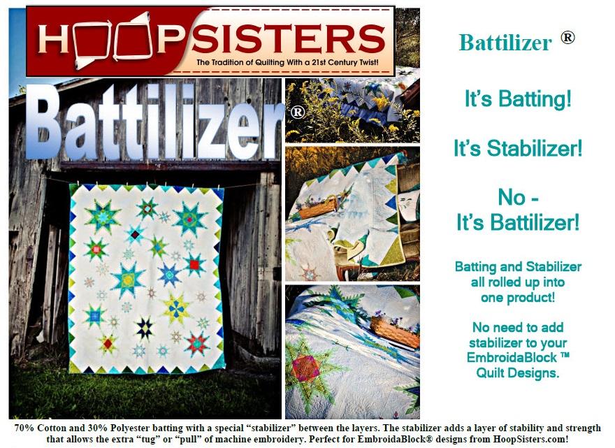 Hoop Sisters Battilizer - Embroidery Batting - by the yard – Sew Downtown