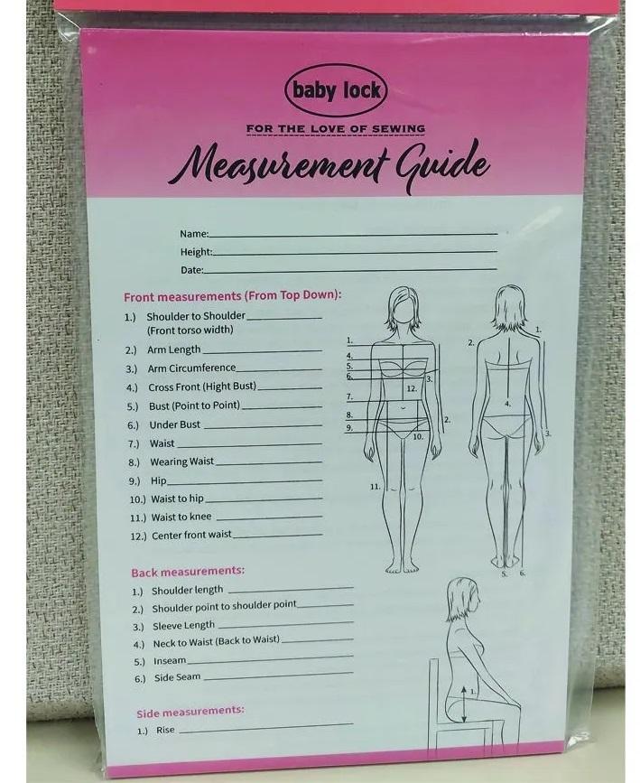 Measurement Guide – Sew Downtown