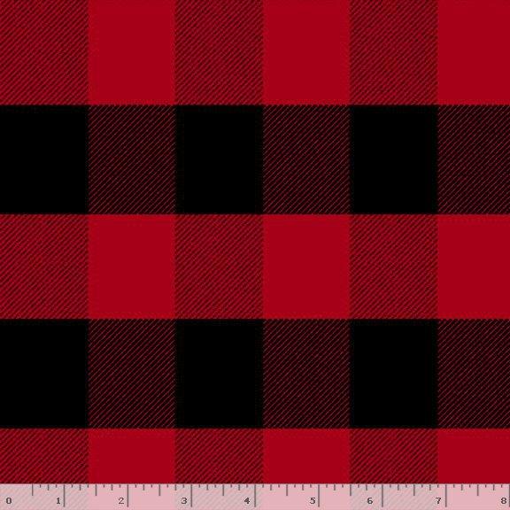 Buffalo Plaid Red Flannel Fabric