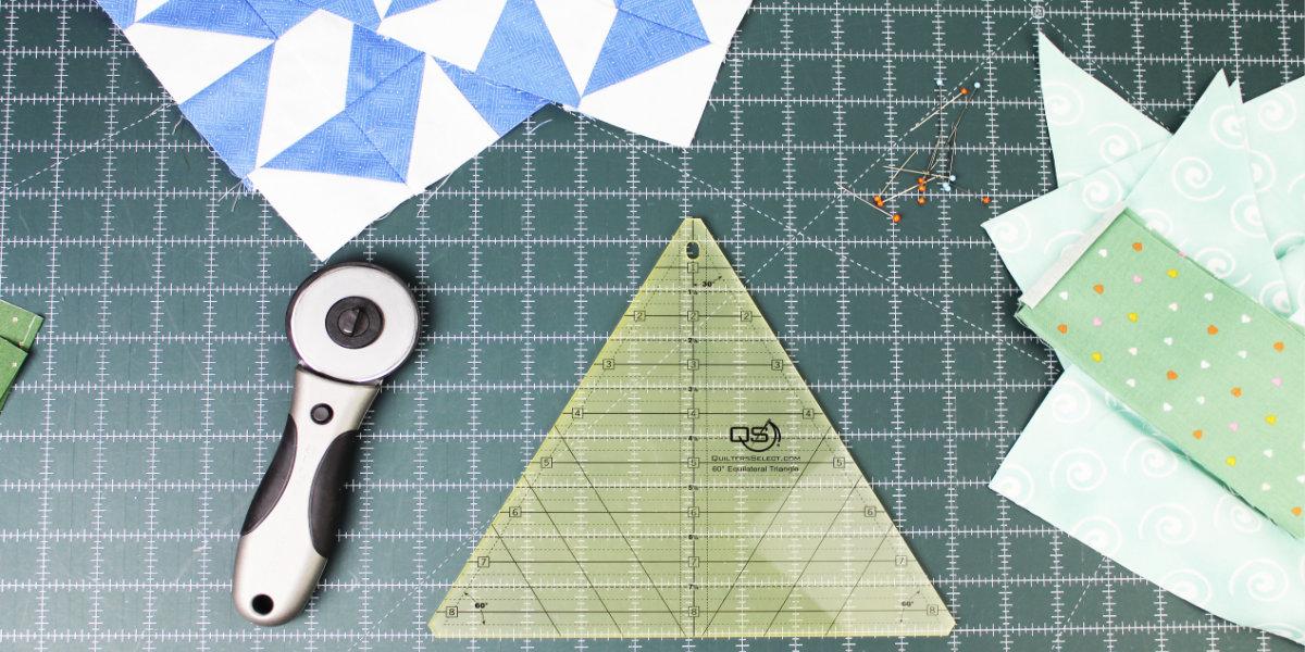 Quilters Select 3-in-1 Triangle & Square Combo Ruler